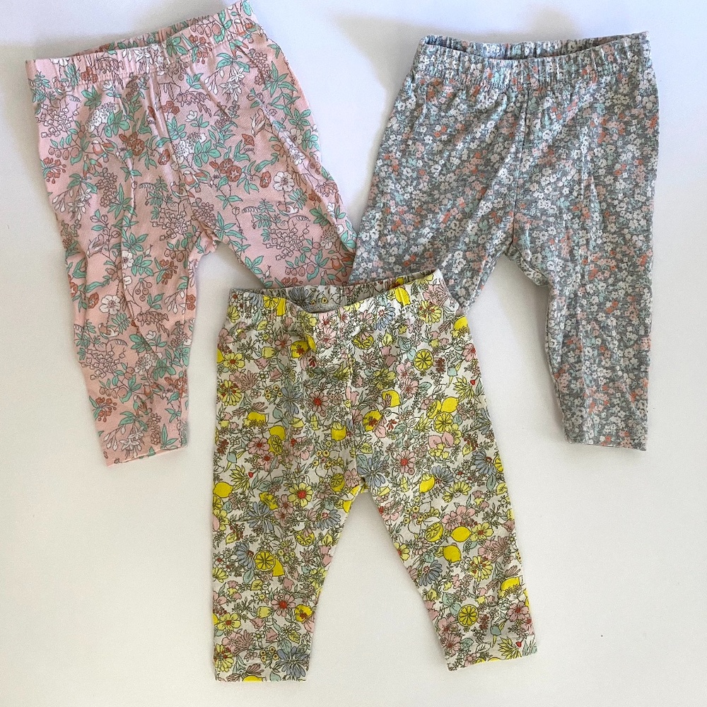 Lot of Baby Gap Girls Leggings 0-3M